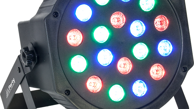 Projetor par c/18 leds 1W RGB