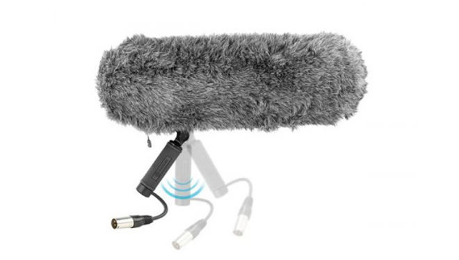 Boya BY-WS1000 Windsheild Profissional c/ Sistema de Suspensão