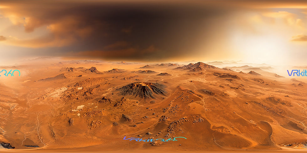 Volcanic landscape alien planet v2 8K VR demo