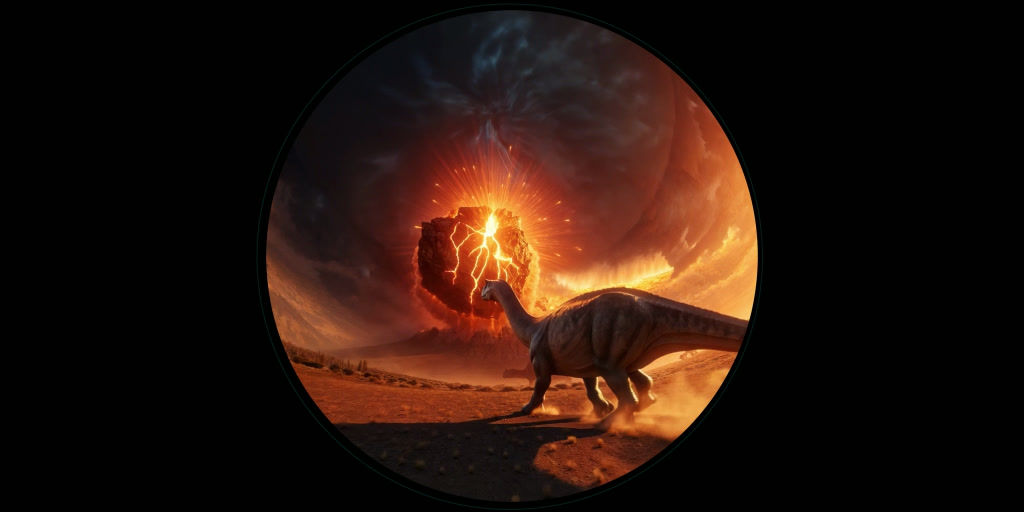 Dinosaur killer asteroid 4K Fisheye