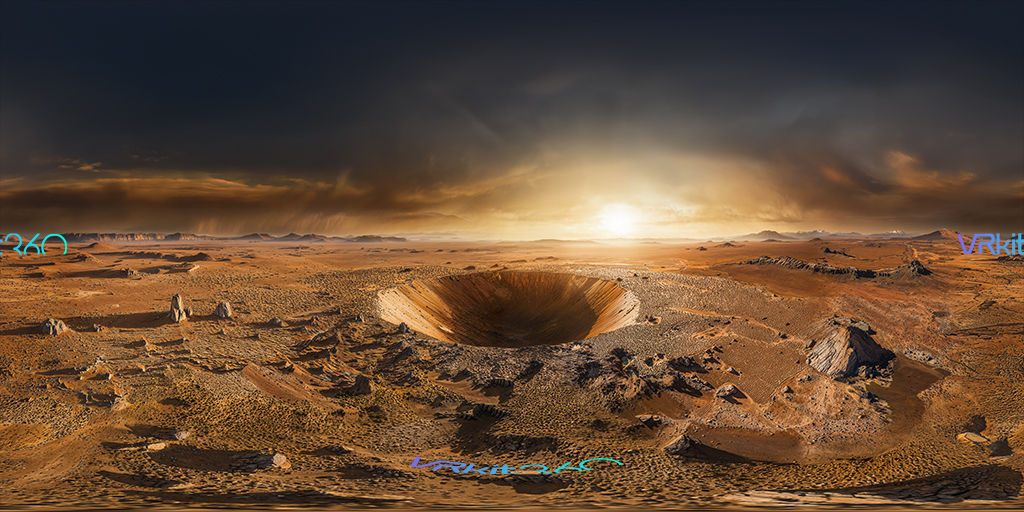 Asteroid impact v10 8K VR