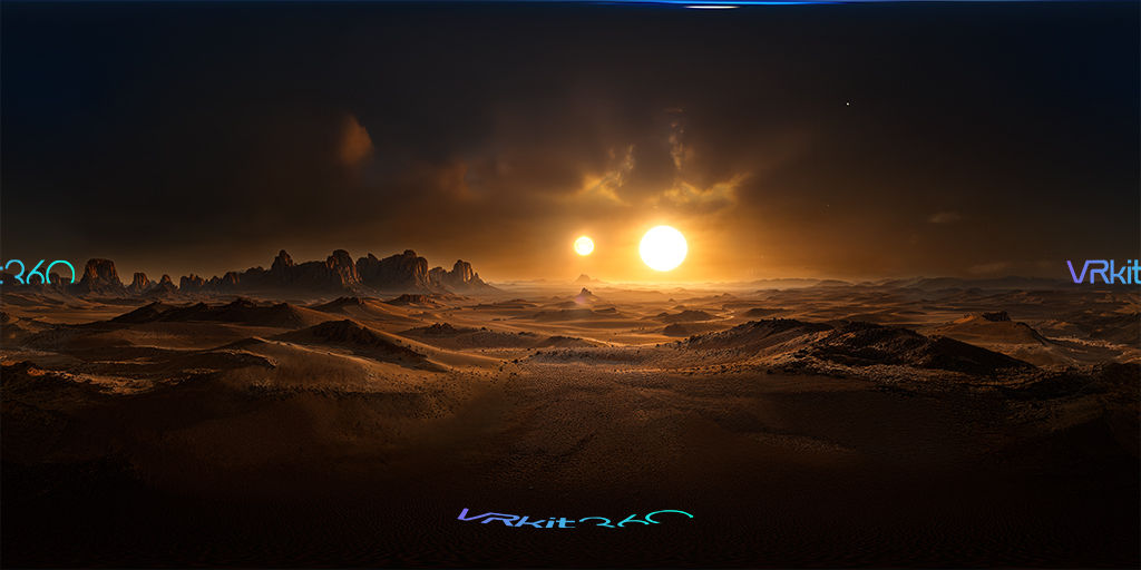 Alien planet with 2 suns v3 8K VR