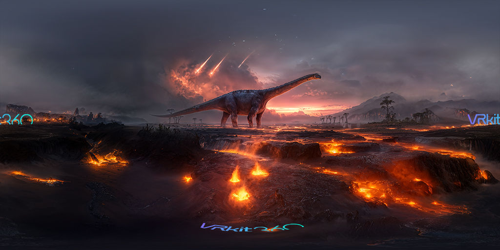 Argentinosaurus v3 extinction event 8K VR