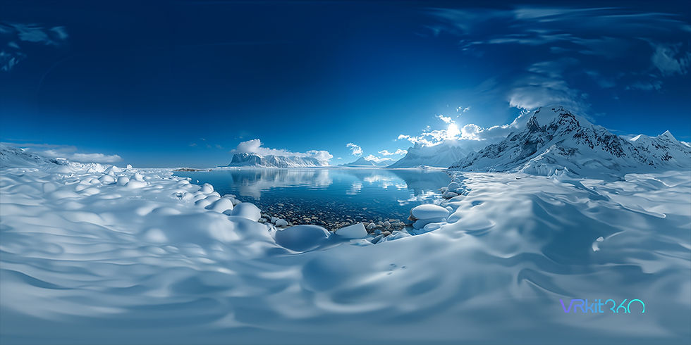 Snow covered landscape v2 8K VR