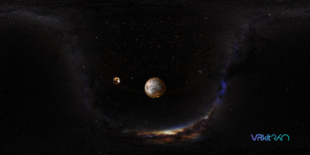 Planet & Moon formation VR 4K