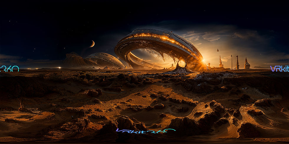 Futuristic alien planet v6 8K VR