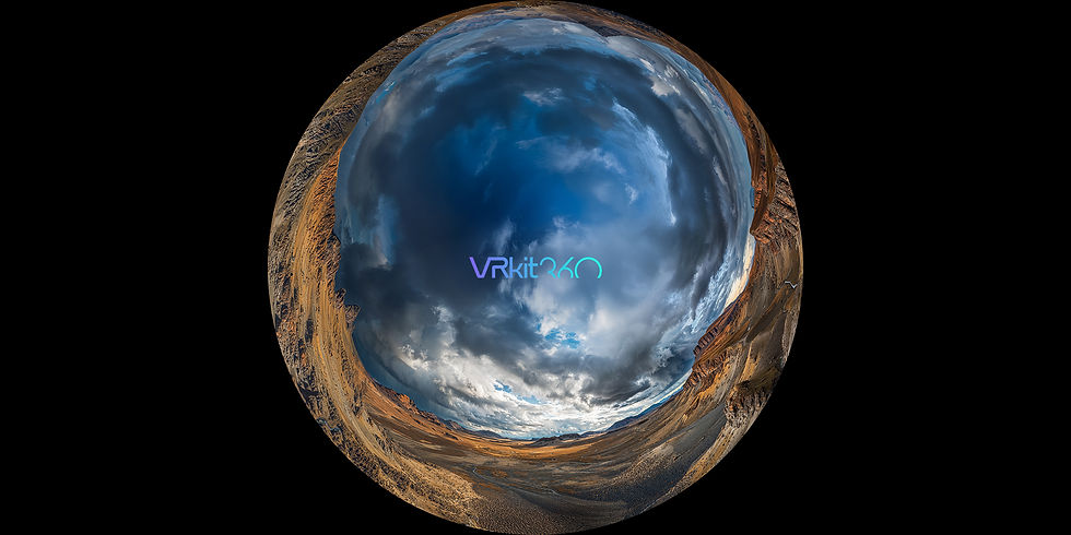 Alien landscape with storm v4 8K Fisheye