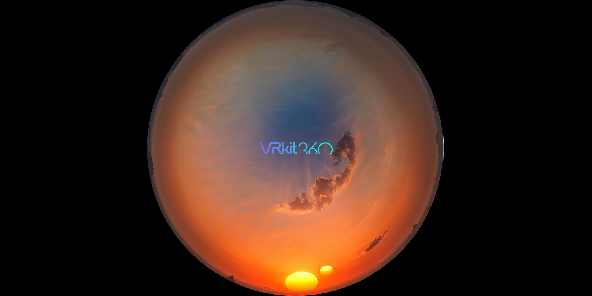 Sky with 2 suns 8K Fisheye