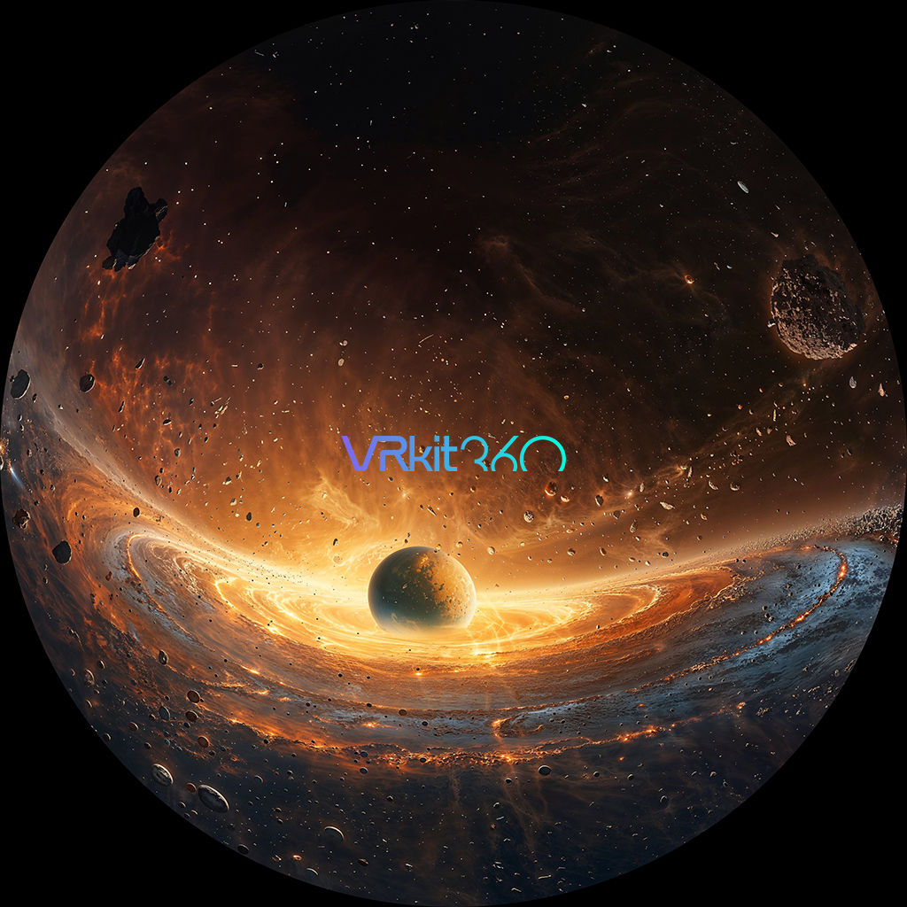 Moon formation 8K Fisheye