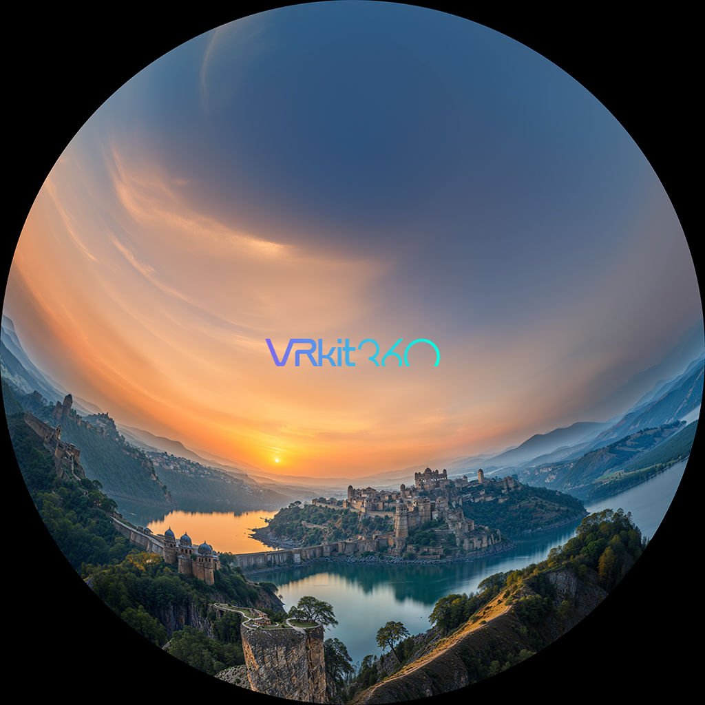 Fort in Rajasthan 8K Fisheye