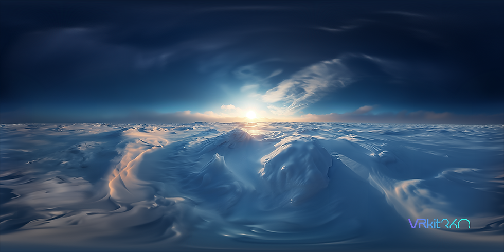 snow covered landscape 8K VR