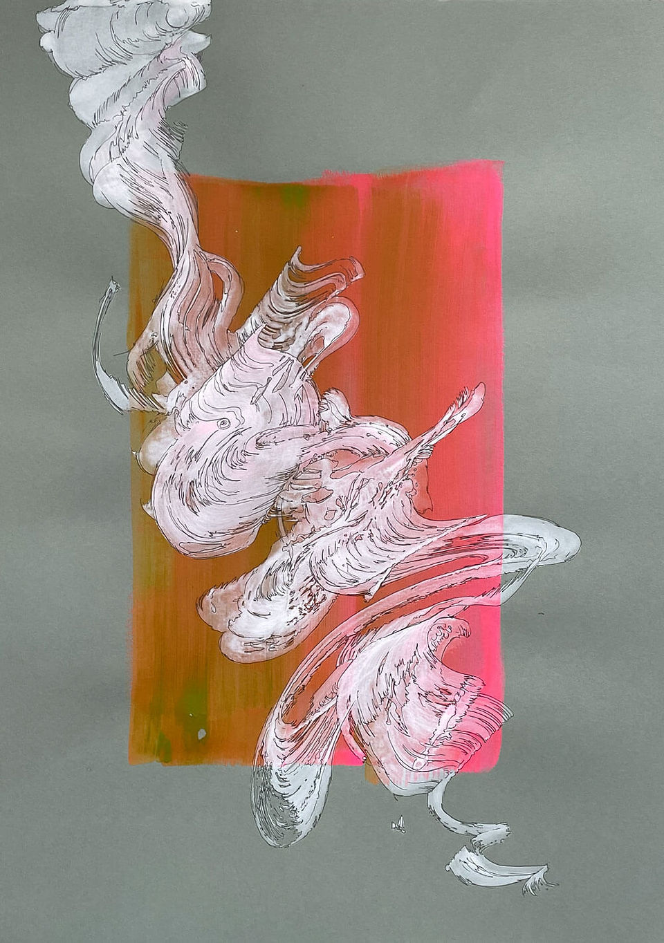 Flow 2 von Jeanette Bohn, Acryl und Fineliner