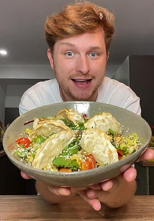 Salade fraîche de gyozas