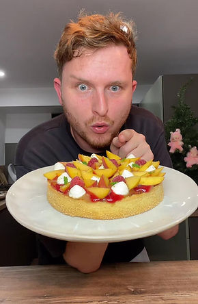 Tarte aux Fruits Rôtis framboise & pêche