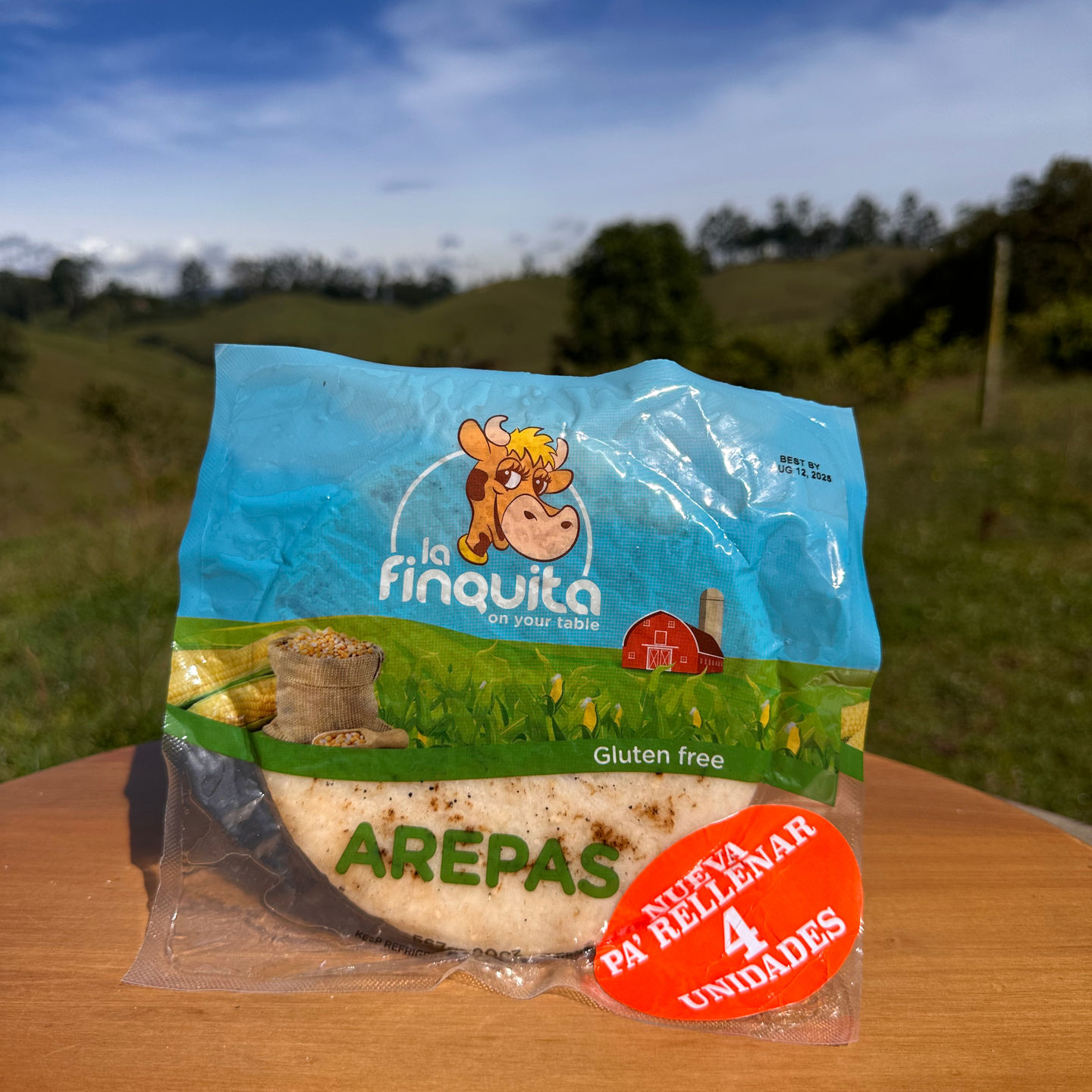 Arepa de Maiz Blanco para Rellenar | La Finquita