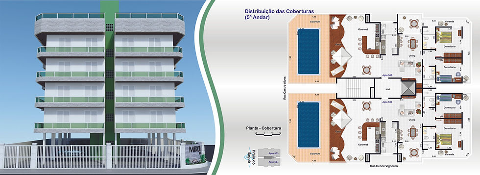 Planta apto tipo Mikonos Residence