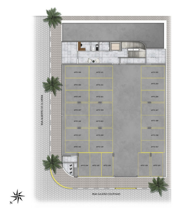 Planta pavimento térreo do BRZ Eron Residence
