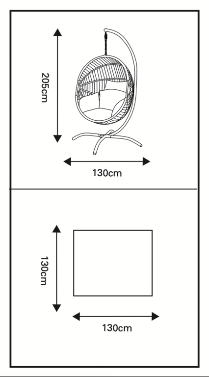 Thumbnail: Bermuda Folding Hanging Egg Chair