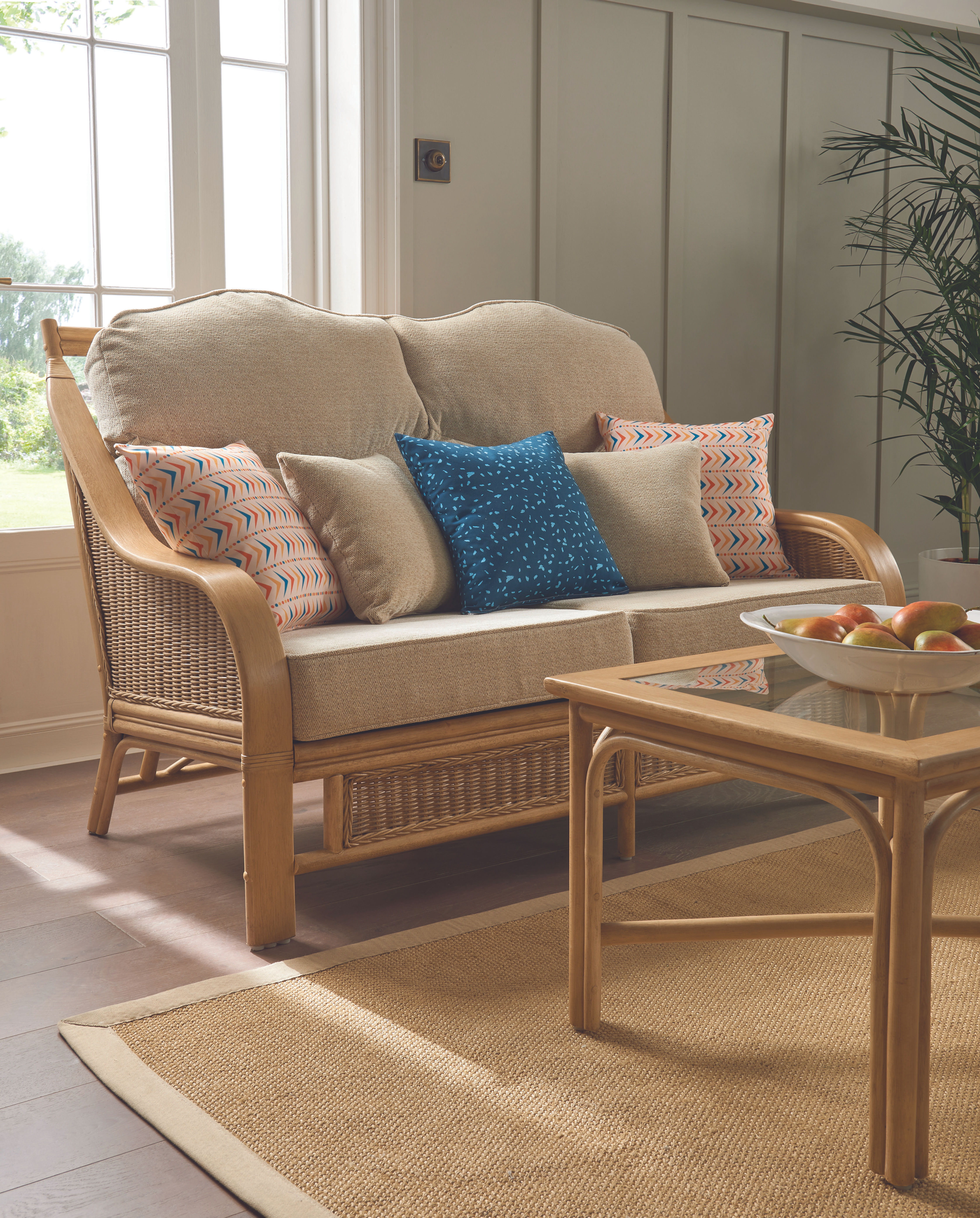 Daro - Heathfield Large Lounging Sofa - Natural Wash