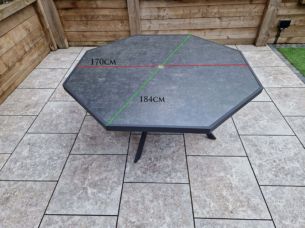 Thumbnail: Barcelona - 8 Seat Dining Set with Octagonal Table