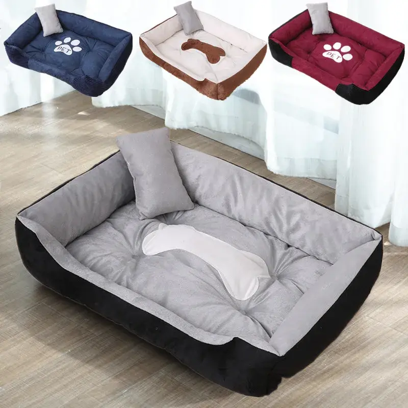 Cama Pet em Fleece com Almofada – Conforto Térmico e Impermeável