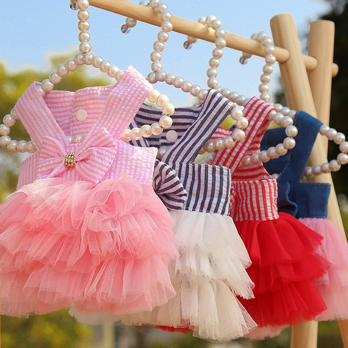 Vestido Pet Princesa Tutu com Laço – Delicado, Elegante e Confortável