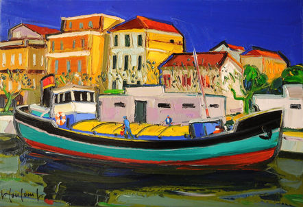 Dockside barge Port de Bouc 20M 50x73 2008.JPG