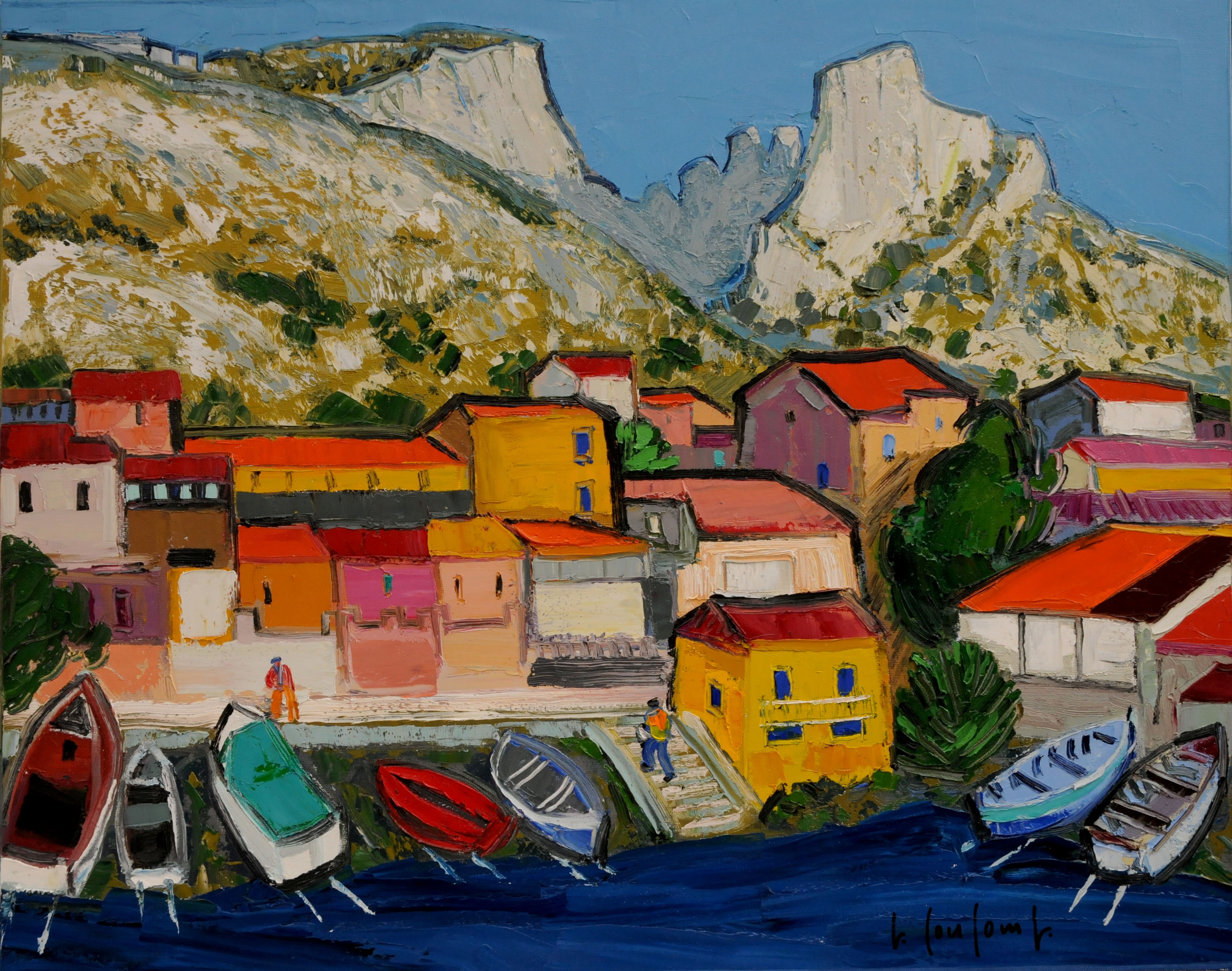 BARQUES AUX GOUDES 73X92