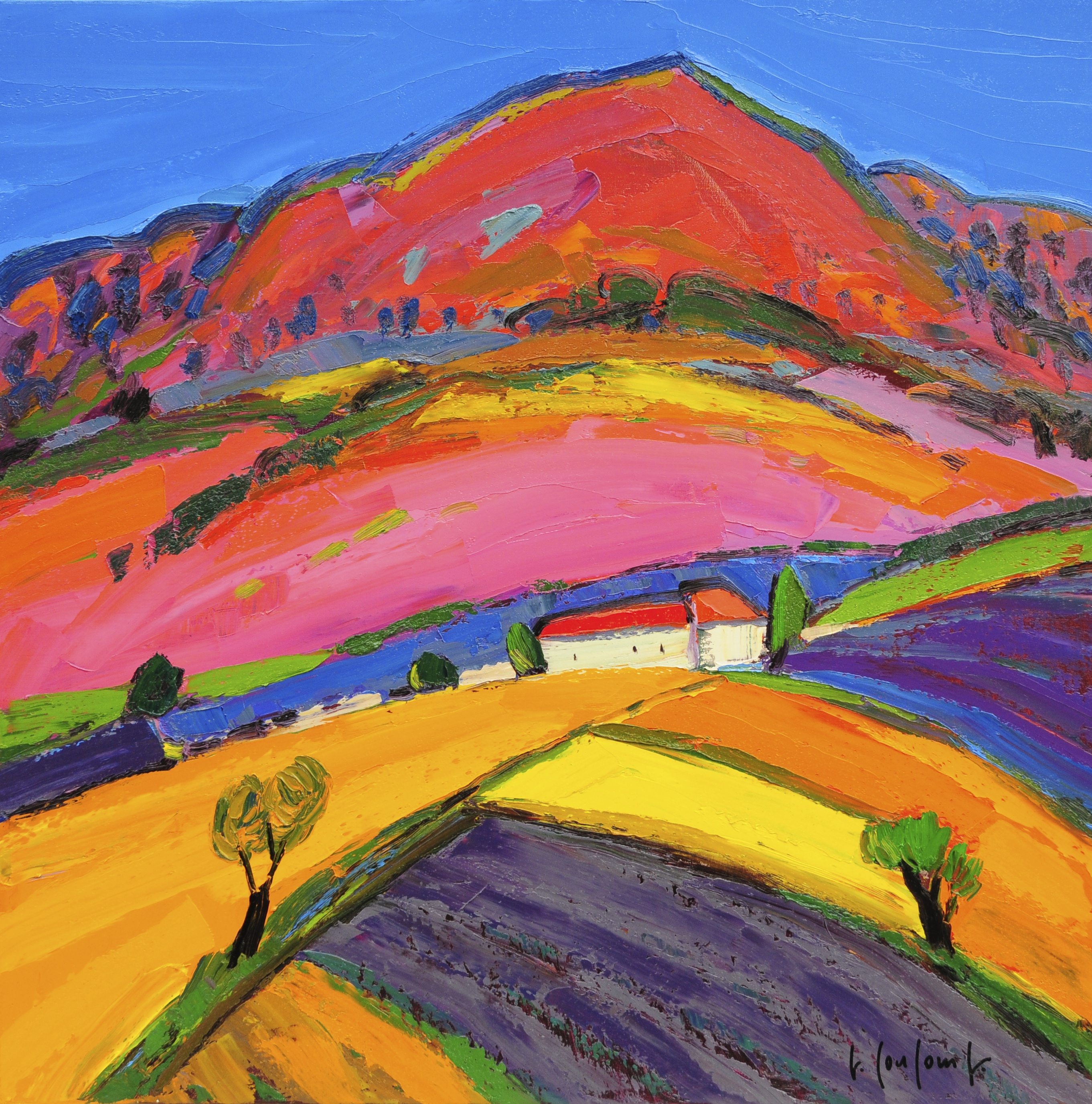 COLORS OF FIRE ON LAVENDER