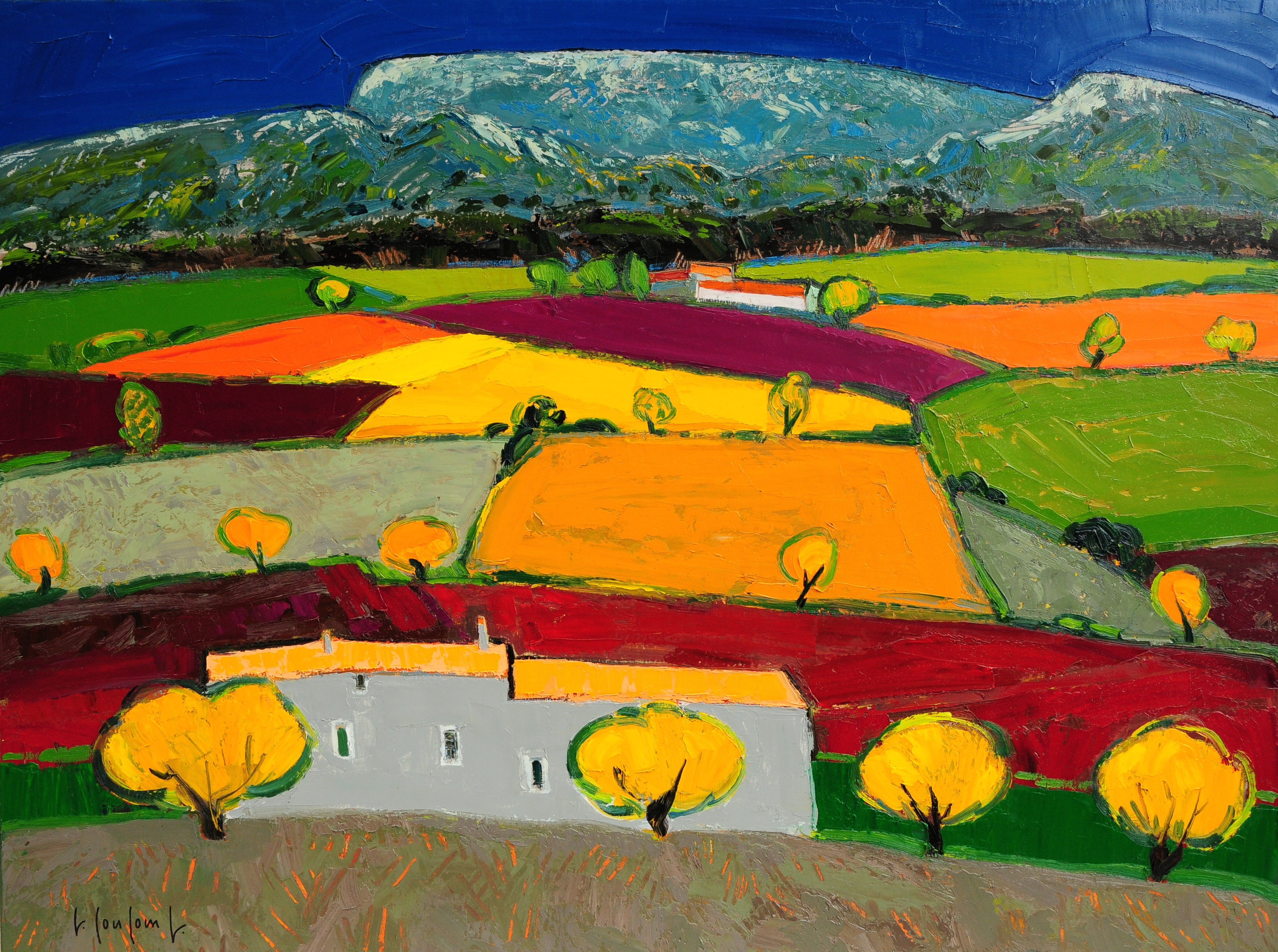 BASTIDE WITH YELLOW TREE