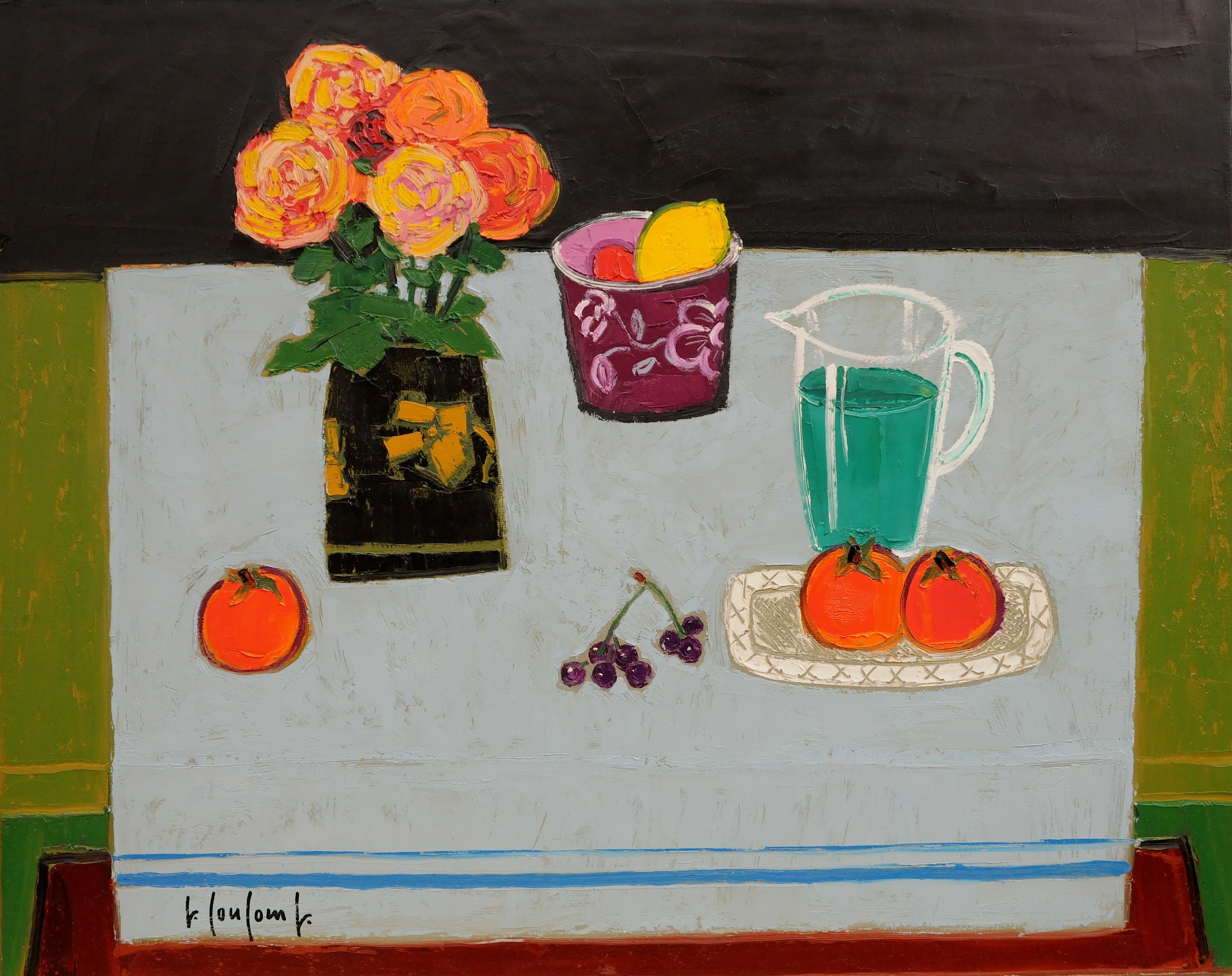 LES TROIS KAKIS 73X92