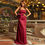 Thumbnail: Larissa Red Applique Evening Gown