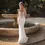 Thumbnail: LORIE Sexy Mermaid Wedding Dresses 2020 Spaghetti Straps  Boho Wedding Gown