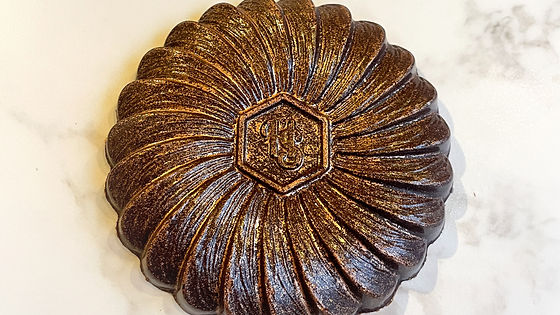 Hazelnoot chocolade bloem
