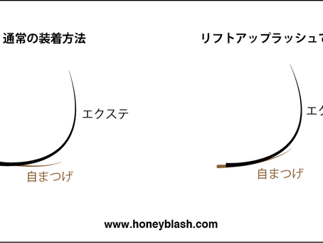 下がりまつげ矯正エクステ リフトアップラッシュ