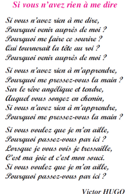 Poème si vous n’avez rien à me dire