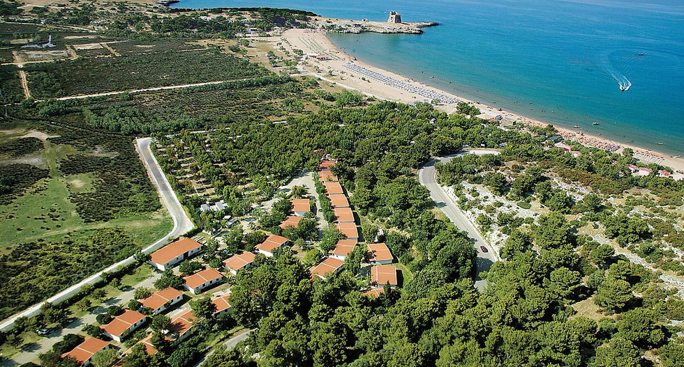 Panoramica villaggio sul gargano