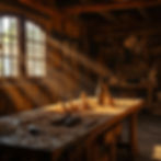 lucid-origin_Iinside_a_carving_studio_warm_morning_sunlight_streaming_through_wooden_windo