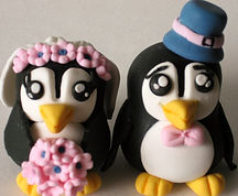 Sugar Penguin Cake Topper