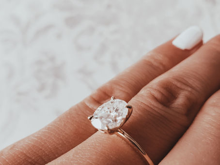 my engagement ring isn't a diamond (and i'm not mad about it)