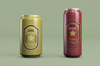 Beer Can Mockup design - Rapidalley