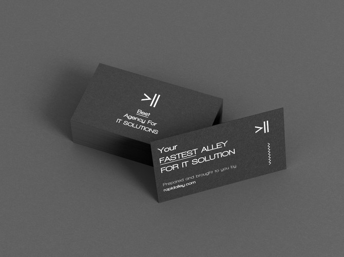 Business Card Mockup design - Rapidalley