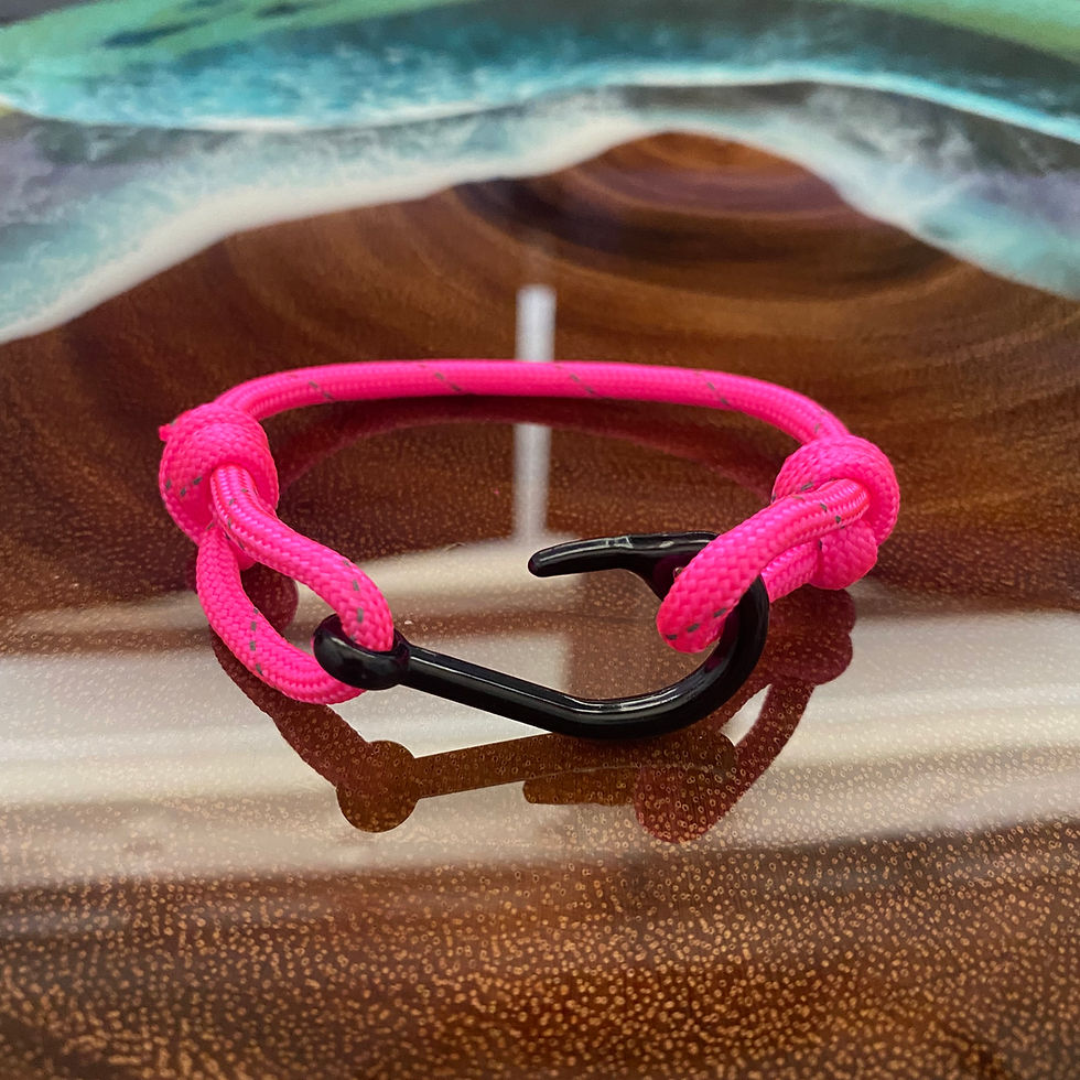Thumbnail: Pink Mermaid Fish Hook Bracelet
