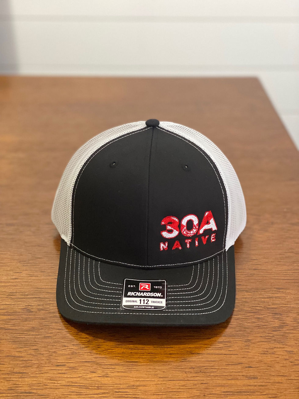 Thumbnail: 30A Native flag Richardson 112  Hat Blk/Whi