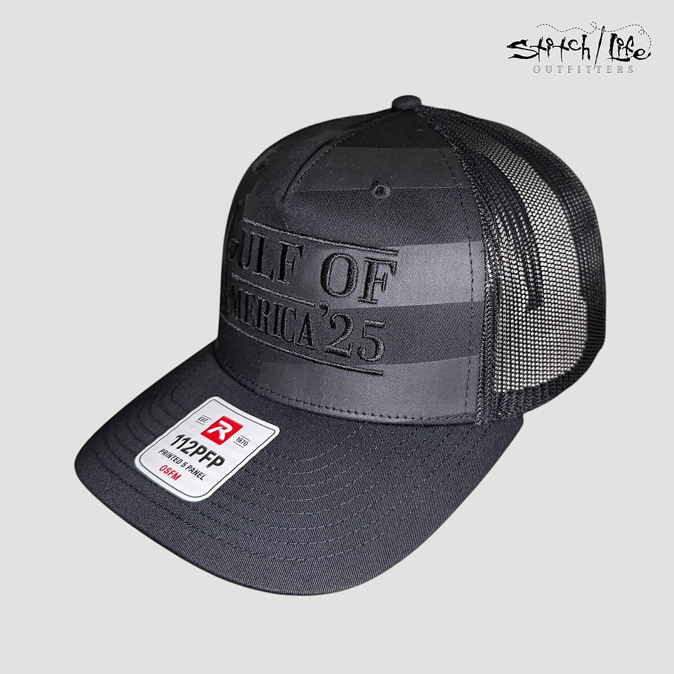 Thumbnail: Gulf of America '25 Blackout Edition Trucker Hat