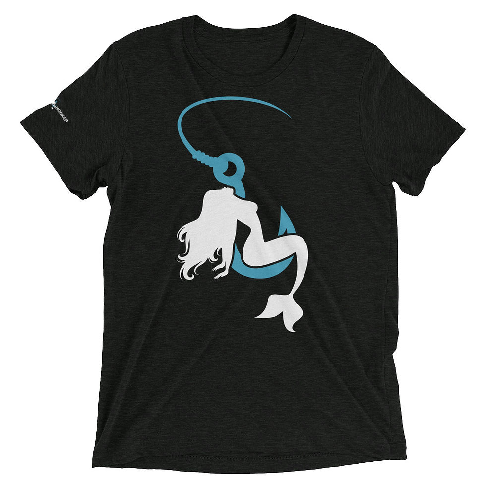 Thumbnail: Reel Salty Hooker White Mermaid Short Sleeve T-Shirt 