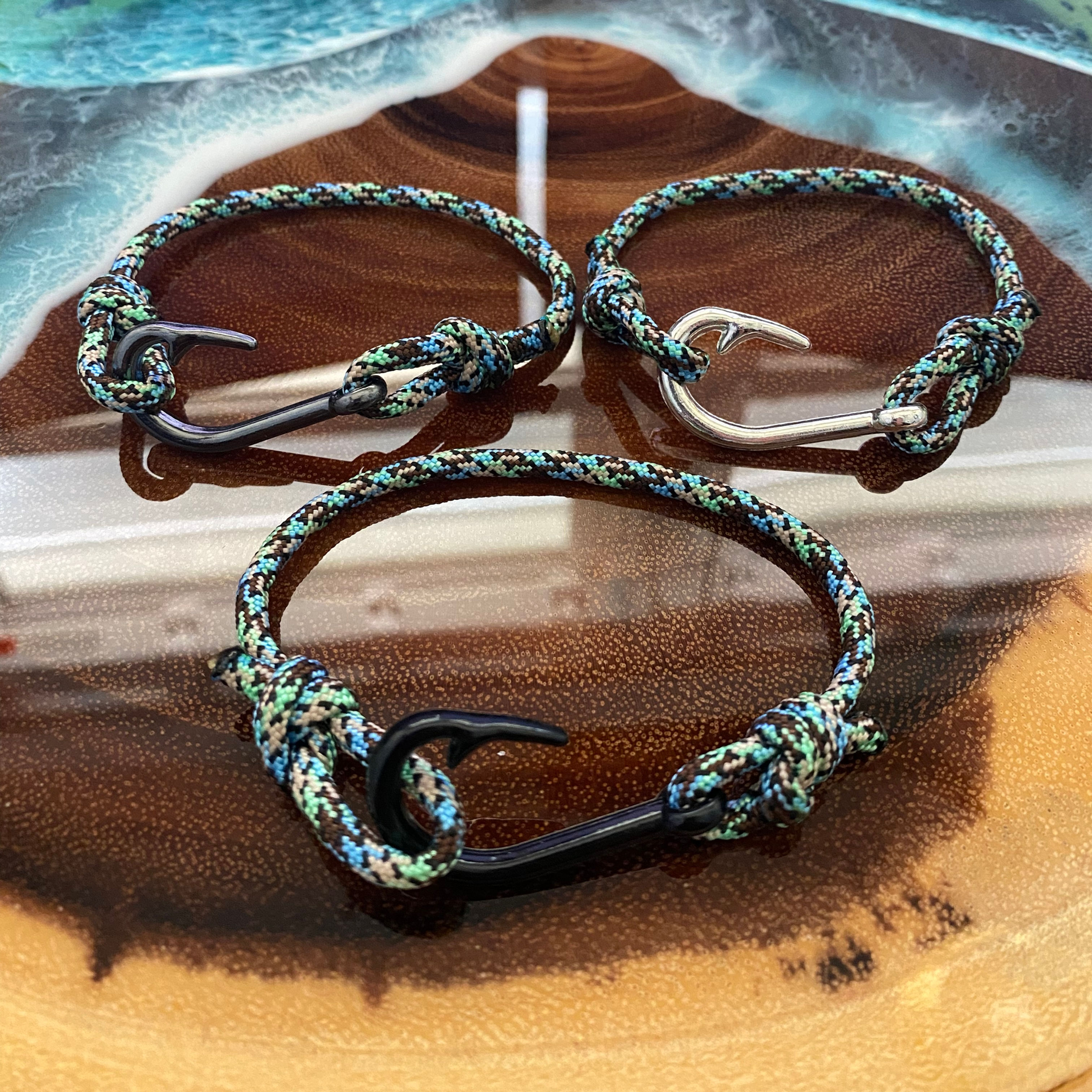 Speckled Perch Fish Hook Bracelet