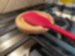 Thumbnail: Maple Spoon Rest Holding a Kitchen Utensil (Spatula)