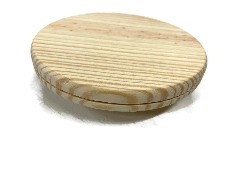 Round Pine 6 Inch Slotted Wooden Base for Baskets Hilltop Sierra