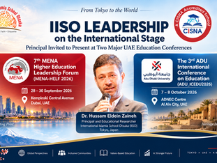 IISO Leadership on the International Stage: Principal Invited to Present at Two Major UAE Education Conferences